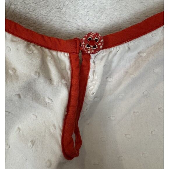 Matilda Jane 435 Girls Snow Angel Top Sz 14 Make Believe White Red Floral Tween - Picture 4 of 9